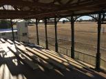 Lockhart Showground - Lockhart: The grandstand was built for much more prosperous times in Lockhart.