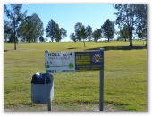 Lowood and District Golf Club - Lowood: Hole 4 Par 4, 285 meters.  Sponsored by Procter Bi-Rite Electrical and Furniture.