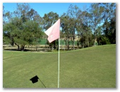 Lowood and District Golf Club - Lowood: Steep slope on this green.