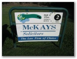 Mackay Golf Course - Mackay: Layout of Hole 2: Par 3, 175 metres