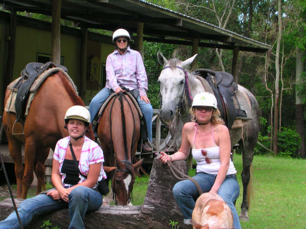 Stoney Creek Farmstay - Eton, via Mackay: Relaxing after horse riding