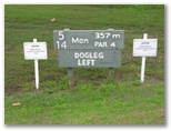 Macksville Country Club - Macksville: Macksville Country Club Hole 5 - Par 4, 357 metres.
