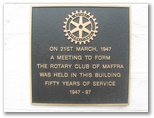 Maffra Holiday Park - Maffra: Rotary Club of Maffra was formed in the building shown in the next photo.