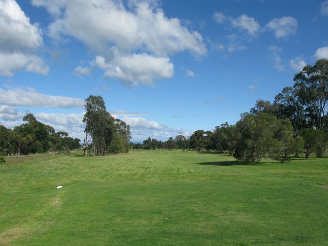 Maffra Golf Course Hole By Hole - Maffra: Fairway view on Hole 5.