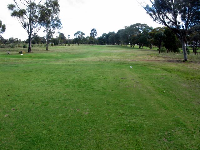 Maffra Golf Course Hole By Hole - Maffra: Fairway view on Hole 7.