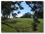 Maffra Golf Course Hole By Hole - Maffra: Approach to the green on Hole 1