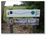 Maffra Golf Course Hole By Hole - Maffra: Hole 4 Par 5, 461 metres.  Sponsored by Bendigo Bank.