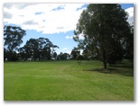 Maffra Golf Course Hole By Hole - Maffra: The fairway turns to the right on the way to the green.