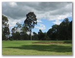 Maffra Golf Course Hole By Hole - Maffra: Bunker before the green on hole 7.