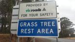 Grass Tree Rest Area - Mangalore: Welcome sign.