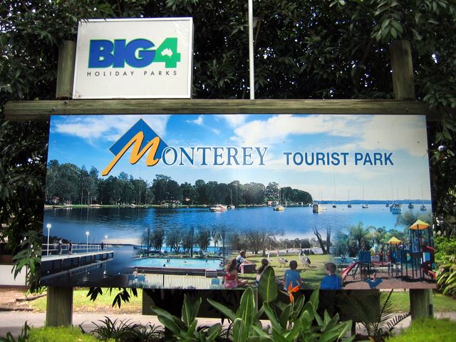 BIG4 Lake Macquarie Monterey Tourist Park - Mannering Park: BIG4 Lake Macquarie Monterey Tourist Park welcome sign