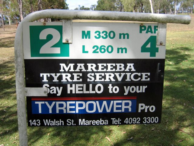 Mareeba Golf Course - Mareeba: Hole 2: Par 4, 330 metres