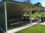 Marlo Ocean View Caravan & Camping Park - Marlo: Undercover camp kitchen and cooking area.