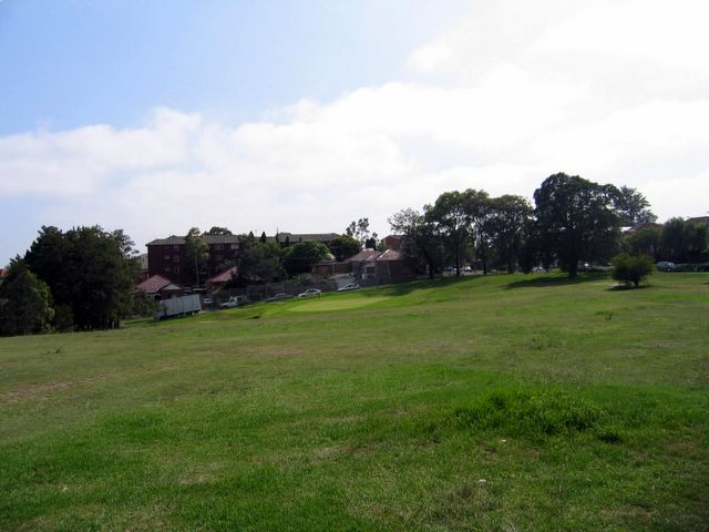 Marrickville Golf Course - Marrickville Sydney: View from hill top on Hole 4