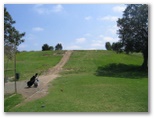 Marrickville Golf Course - Marrickville Sydney: Fairway view Hole 8 - just flight your ball across the arrow