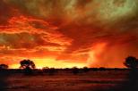 Meekatharra Caravan Park - Meekatharra: storm fronts at sunset