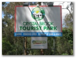 Crystal Brook Tourist Park - Doncaster East Melbourne: Crystal Brook Tourist Park welcome sign