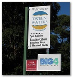 Big4 Tween Waters Tourist Park - Merimbula: BIG4 Tween Waters Holiday Resort welcome sign