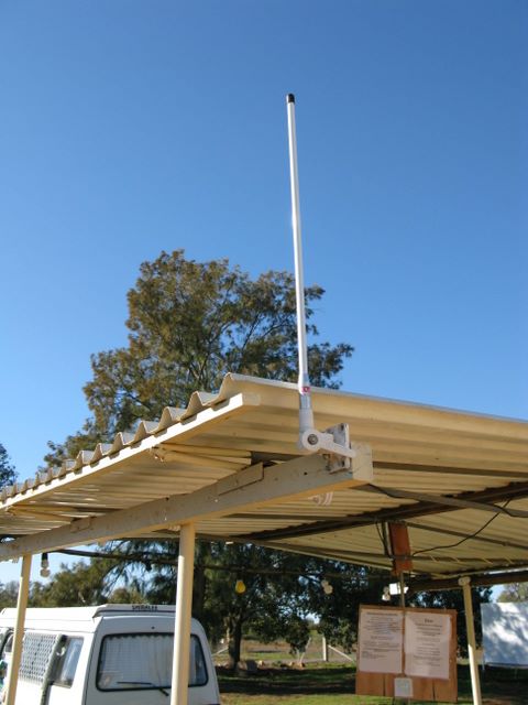 The Old School Camping & Caravan Park - Merriwagga: Aerial for mobile phone reception - the kids phones won't work in this park!