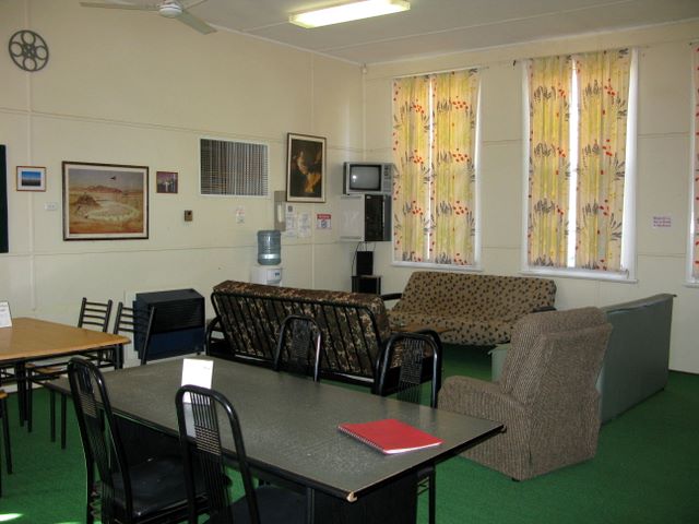 The Old School Camping & Caravan Park - Merriwagga: Interior of the old school provides a place to relax and have tea and scones