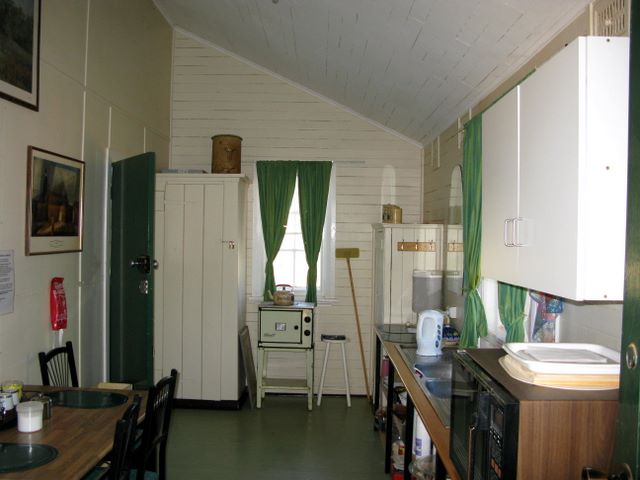 The Old School Camping & Caravan Park - Merriwagga: Camp kitchen within the old school building