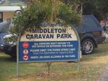 Middleton Caravan Park - Middleton: Park welcome sign