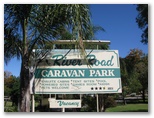River Road Caravan Park - Mildura: River Road Caravan Park welcome sign