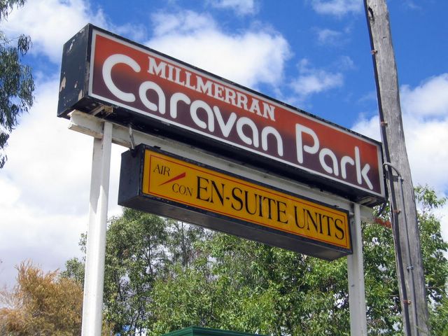 Millmerran Caravan Park - Millmerran: Millmerran Caravan Park welcome sign