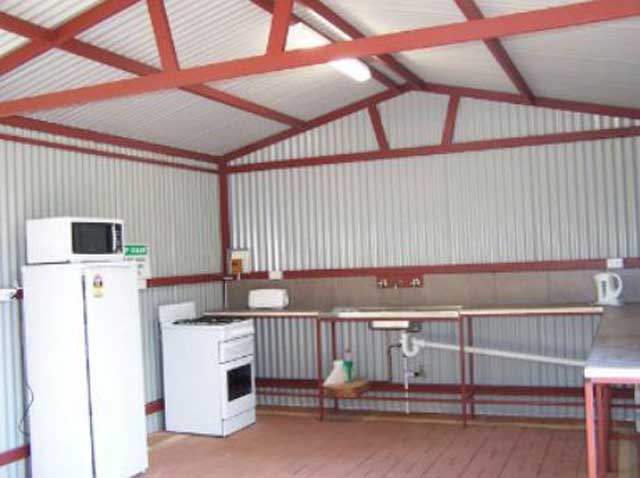 Mingenew Spring Caravan Park - Mingenew: Interior of camp kitchen