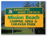 Mission Beach Camping Area & Caravan Park - Mission Beach: Mission Beach Caravan Park welcome sign