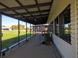 Mitiamo Football Oval - Mitiamo:  The football club has a very modern clubhouse and you may be able to get meals and refreshments hear from time to time. 
