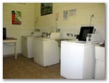 Magorra Caravan Park - Mitta Mitta: Interior of laundry