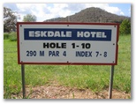 Mitta Mitta Golf Course Hole By Hole - Mitta Mitta: Hole 1 Par 4, 290 metres - Sponsored by Eskdale Hotel