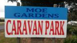 Moe Gardens Caravan Park - Moe: Moe Gardens Caravan Park welcome sign.