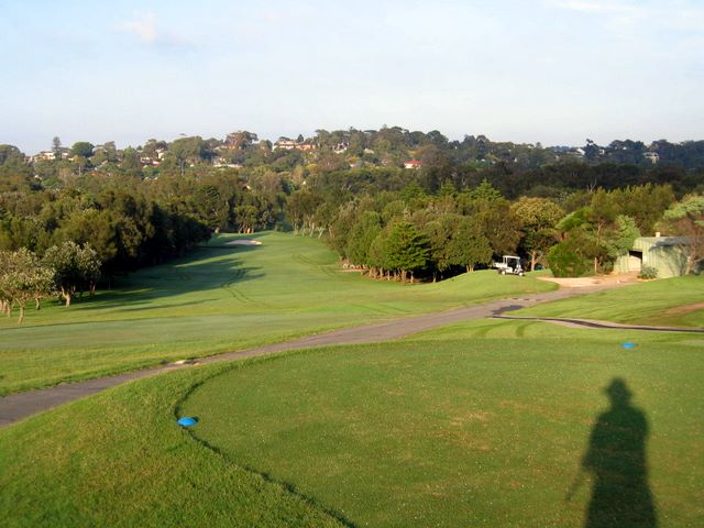 Mona Vale Golf Course - Mona Vale Sydney: Fairway view Hole 1