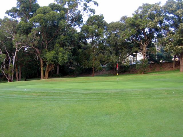 Mona Vale Golf Course - Mona Vale Sydney: Green on Hole 2