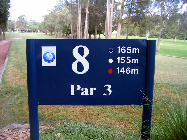 Mona Vale Golf Course - Mona Vale Sydney: Mona Vale Golf Course Hole 8, Par 3 165 meters