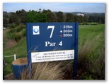 Mona Vale Golf Course - Mona Vale Sydney: Mona Vale Golf Course Hole 7, Par 4 315 meters