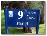 Mona Vale Golf Course - Mona Vale Sydney: Mona Vale Golf Course Hole 9, Par 4 370 meters