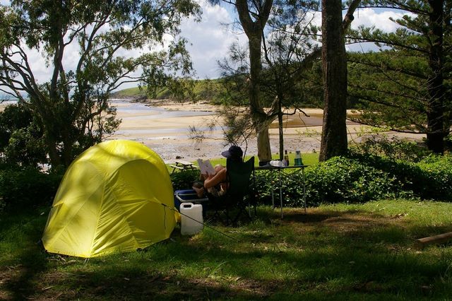 Moonee Beach Holiday Park - Moonee Beach: Area for tents and camping with wonderful views