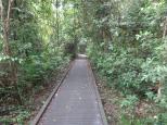 Moonee Beach Holiday Park - Moonee Beach: Walkway to lookout and head land and other beach