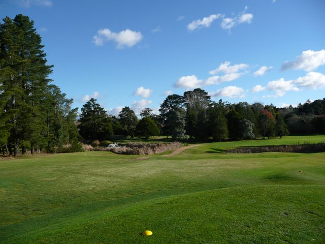Moss Vale Golf Course - Moss Vale: Fairway view Hole 6.  Note the water in front of the green