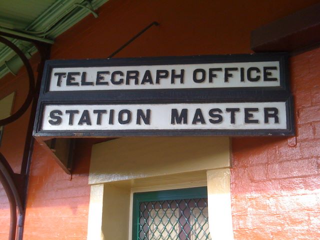 Moss Vale Railway Station - Moss Vale: The words âTelegraph Officeâ refer to a bygone era.