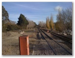 Moss Vale Railway Station - Moss Vale: Looking south at the end of Moss Vale Railway Station.