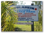 Moulamein Lakeside Caravan Park - Moulamein: Moulamein Lakeside Caravan Park welcome sign