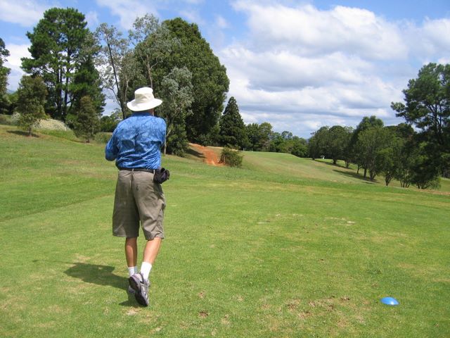 Tamborine Mountain Golf Course - Mt Tamborine: Fairway view Hole 5 - this is a challenging hole with a house to the left just after the green