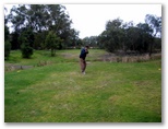 Muree Golf Club - Raymond Terrace: Fairway view Hole 5 with water in foreground