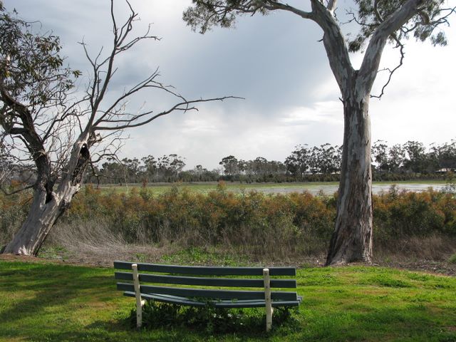 Murtoa Caravan Park - Murtoa: Nice place to relax and it looks as though someone of considerable weight has done so!