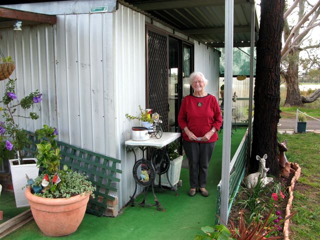 Murtoa Caravan Park - Murtoa: This permanent resident told me she was 94 years of age.  Make sure you say hello if you visit the park.