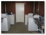 Myrtleford Caravan Park - Myrtleford: Interior of laundry